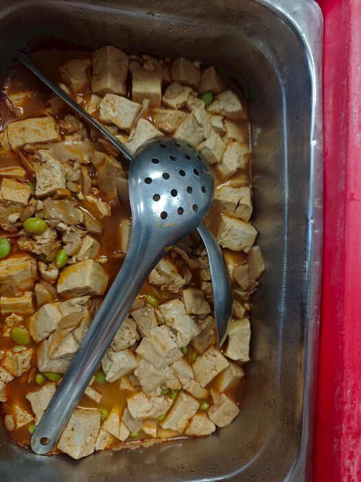 鮮菇燒豆腐圖片