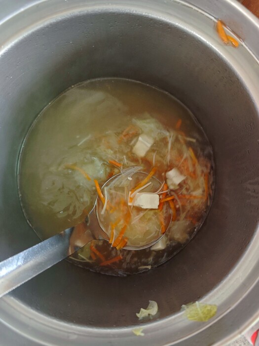 針菇豆腐湯圖片