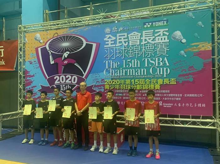 U13男雙 701張錫安黃昱堯 第五名