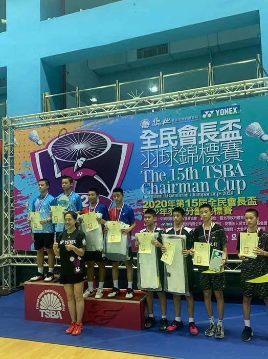 U15男雙 901黃翊綱909孫顗諾 銀牌🥈