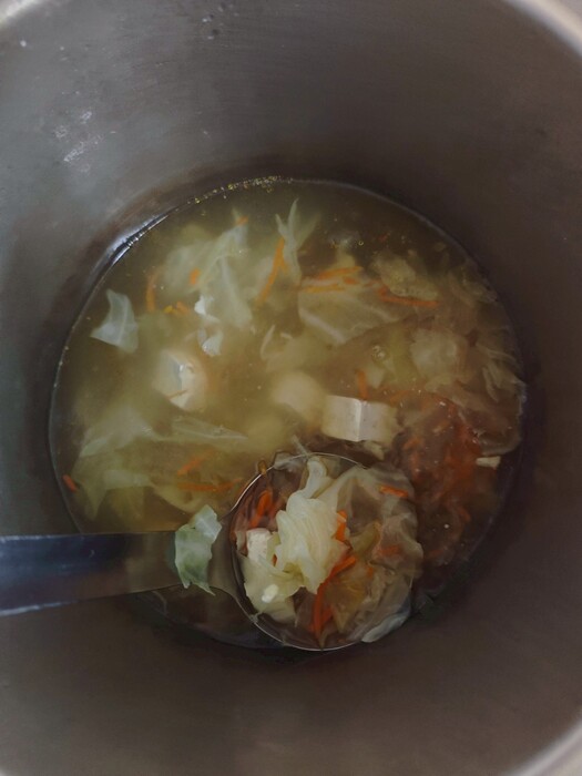鮮蔬豆腐湯