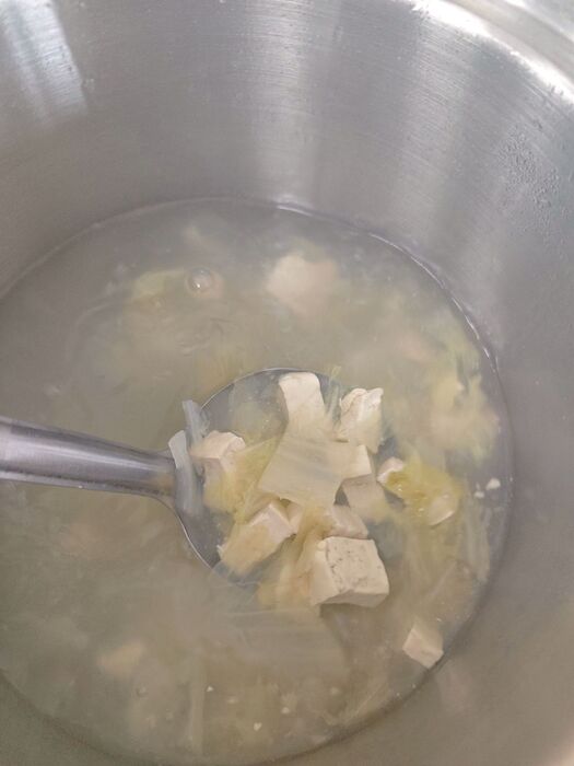 鮮蔬豆腐湯