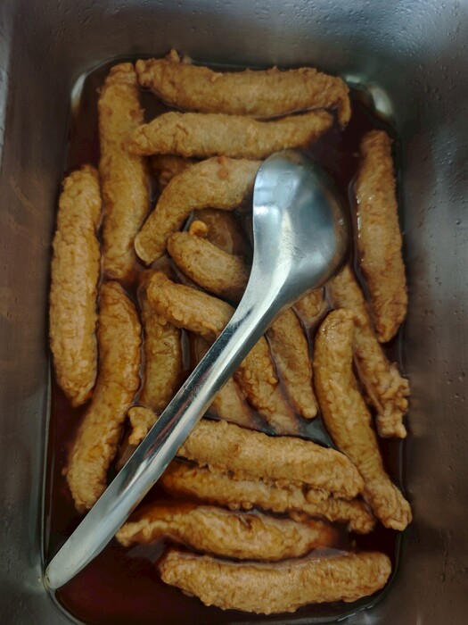 烤肉醬黑輪圖片