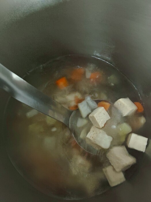凍腐蔬菜湯圖片